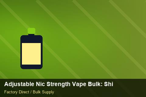 Adjustable Nic Strength Vape Bulk — Adjustable Nic Strength Vape Bulk: Shipping & Logistics — for German Importers photo 2