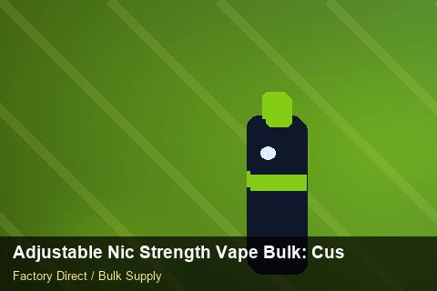 Adjustable Nic Strength Vape Bulk — Adjustable Nic Strength Vape Bulk: Customs Documentation — for German Importers photo 1