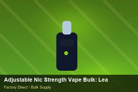 Adjustable Nic Strength Vape Bulk — Adjustable Nic Strength Vape Bulk: Lead Time & MOQ — for German Importers photo 2