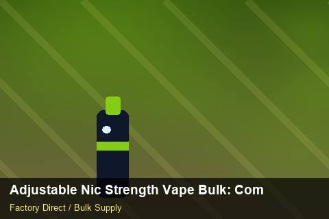 Adjustable Nic Strength Vape Bulk — Adjustable Nic Strength Vape Bulk: Compliance Standards — for German Importers photo 1
