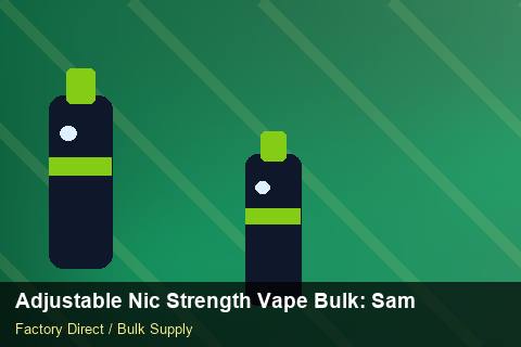 Adjustable Nic Strength Vape Bulk — Adjustable Nic Strength Vape Bulk: Sample Policy — for German Importers photo 1