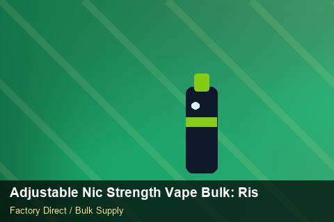 Adjustable Nic Strength Vape Bulk — Adjustable Nic Strength Vape Bulk: Risk Management — for German Importers photo 1