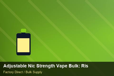 Adjustable Nic Strength Vape Bulk — Adjustable Nic Strength Vape Bulk: Risk Management — for German Importers photo 2