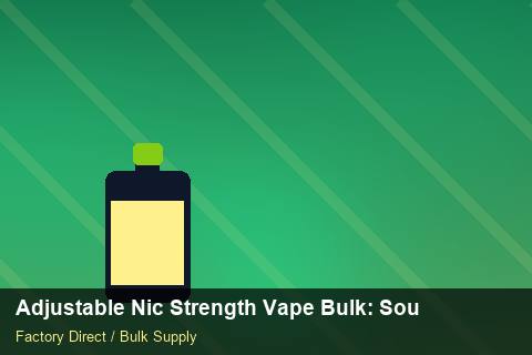 Adjustable Nic Strength Vape Bulk — Adjustable Nic Strength Vape Bulk: Sourcing Workflow — for German Importers photo 2