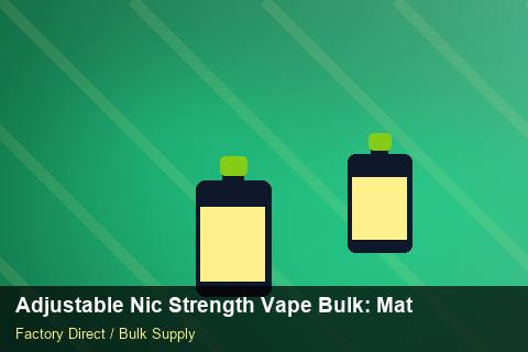 Adjustable Nic Strength Vape Bulk — Adjustable Nic Strength Vape Bulk: Material & Ingredients — for German Importers photo 1