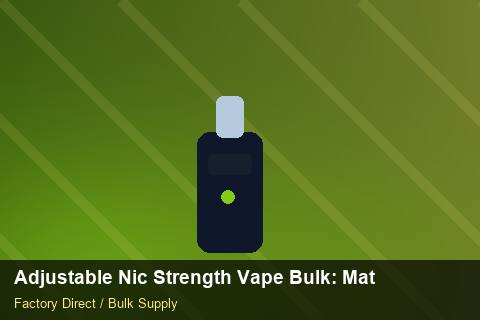 Adjustable Nic Strength Vape Bulk — Adjustable Nic Strength Vape Bulk: Material & Ingredients — for German Importers photo 2
