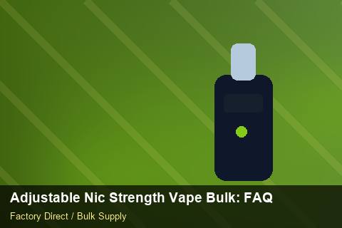 Adjustable Nic Strength Vape Bulk — Adjustable Nic Strength Vape Bulk: FAQ — for German Importers photo 1