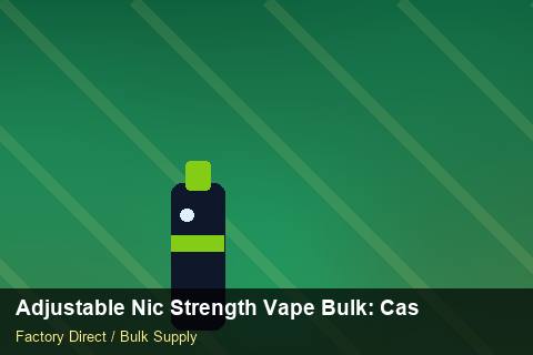 Adjustable Nic Strength Vape Bulk — Adjustable Nic Strength Vape Bulk: Case Studies — for German Importers photo 1