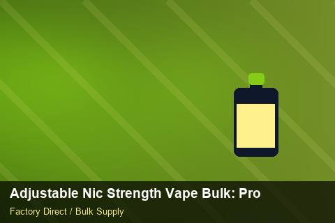 Adjustable Nic Strength Vape Bulk — Adjustable Nic Strength Vape Bulk: Procurement Checklist — for German Importers photo 1