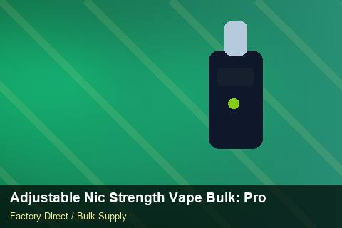 Adjustable Nic Strength Vape Bulk — Adjustable Nic Strength Vape Bulk: Procurement Checklist — for German Importers photo 2