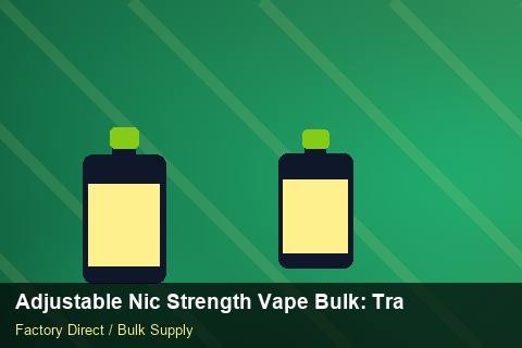 Adjustable Nic Strength Vape Bulk — Adjustable Nic Strength Vape Bulk: Trade Terms — for German Importers photo 1