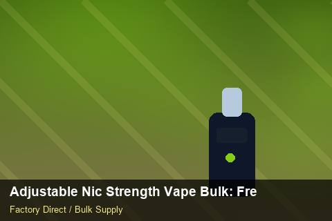 Adjustable Nic Strength Vape Bulk — Adjustable Nic Strength Vape Bulk: Freight Insurance — for German Importers photo 2
