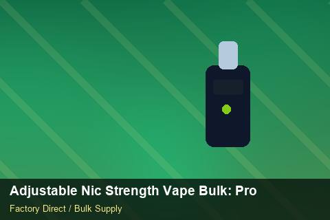 Adjustable Nic Strength Vape Bulk — Adjustable Nic Strength Vape Bulk: Product Launch Playbook — for German Importers photo 1