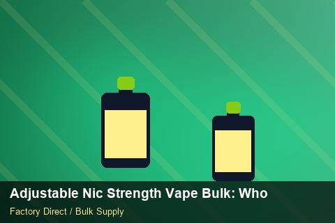 Adjustable Nic Strength Vape Bulk — Adjustable Nic Strength Vape Bulk: Wholesale Price — for UK Retailers photo 2
