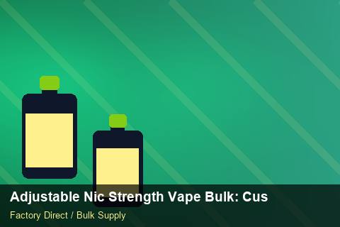 Adjustable Nic Strength Vape Bulk — Adjustable Nic Strength Vape Bulk: Customs Documentation — for UK Retailers photo 2