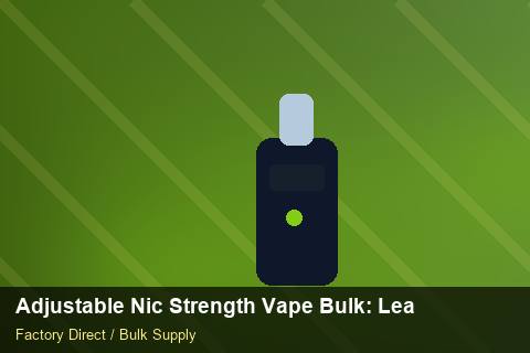 Adjustable Nic Strength Vape Bulk — Adjustable Nic Strength Vape Bulk: Lead Time & MOQ — for UK Retailers photo 2