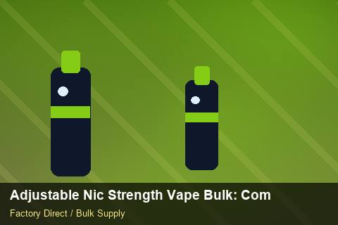 Adjustable Nic Strength Vape Bulk — Adjustable Nic Strength Vape Bulk: Compliance Standards — for UK Retailers photo 1
