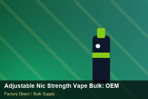 Adjustable Nic Strength Vape Bulk — Adjustable Nic Strength Vape Bulk: OEM & ODM Service — for UK Retailers photo 2