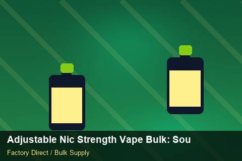 Adjustable Nic Strength Vape Bulk — Adjustable Nic Strength Vape Bulk: Sourcing Workflow — for UK Retailers photo 2