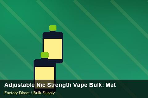 Adjustable Nic Strength Vape Bulk — Adjustable Nic Strength Vape Bulk: Material & Ingredients — for UK Retailers photo 1