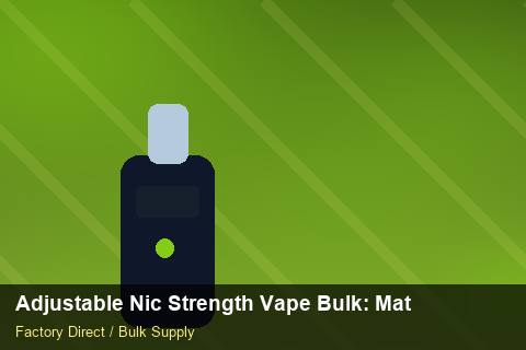 Adjustable Nic Strength Vape Bulk — Adjustable Nic Strength Vape Bulk: Material & Ingredients — for UK Retailers photo 2