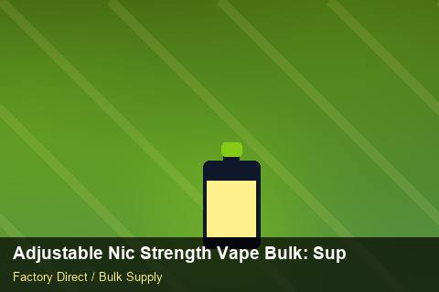 Adjustable Nic Strength Vape Bulk — Adjustable Nic Strength Vape Bulk: Supplier Vetting — for UK Retailers photo 2