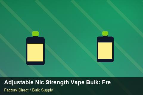Adjustable Nic Strength Vape Bulk — Adjustable Nic Strength Vape Bulk: Freight Insurance — for UK Retailers photo 1