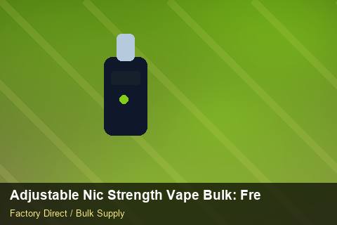 Adjustable Nic Strength Vape Bulk — Adjustable Nic Strength Vape Bulk: Freight Insurance — for UK Retailers photo 2