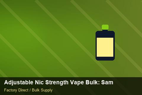 Adjustable Nic Strength Vape Bulk — Adjustable Nic Strength Vape Bulk: Sample Policy — for US Distributors photo 2