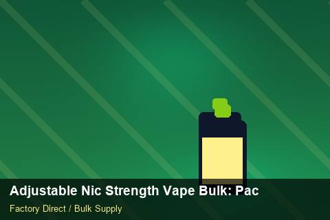 Adjustable Nic Strength Vape Bulk — Adjustable Nic Strength Vape Bulk: Packaging Standards — for US Distributors photo 1
