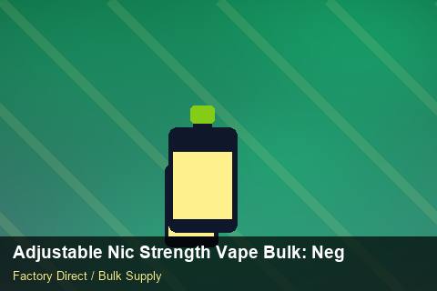 Adjustable Nic Strength Vape Bulk — Adjustable Nic Strength Vape Bulk: Negotiation Tips — for US Distributors photo 2