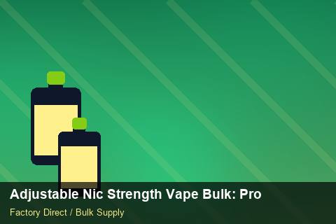 Adjustable Nic Strength Vape Bulk — Adjustable Nic Strength Vape Bulk: Production Capacity — for US Distributors photo 1