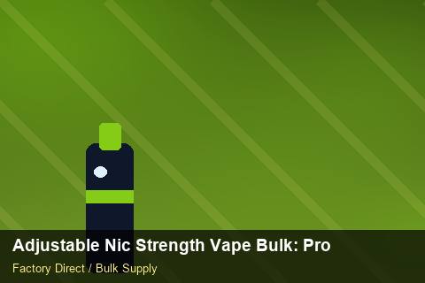 Adjustable Nic Strength Vape Bulk — Adjustable Nic Strength Vape Bulk: Production Capacity — for US Distributors photo 2
