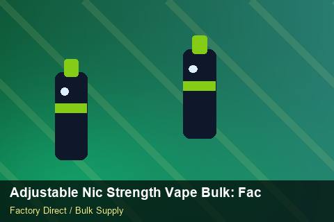 Adjustable Nic Strength Vape Bulk — Adjustable Nic Strength Vape Bulk: Factory Audit Report — for US Distributors photo 2