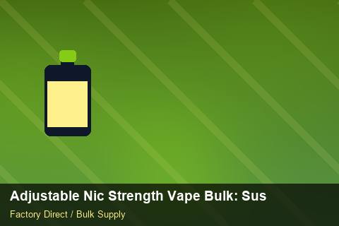 Adjustable Nic Strength Vape Bulk — Adjustable Nic Strength Vape Bulk: Sustainability — for US Distributors photo 1