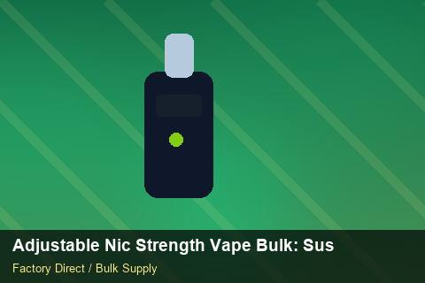Adjustable Nic Strength Vape Bulk — Adjustable Nic Strength Vape Bulk: Sustainability — for US Distributors photo 2