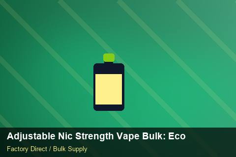 Adjustable Nic Strength Vape Bulk — Adjustable Nic Strength Vape Bulk: Eco-Friendly Materials — for US Distributors photo 1