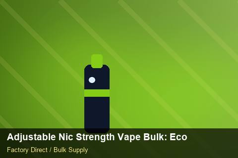 Adjustable Nic Strength Vape Bulk — Adjustable Nic Strength Vape Bulk: Eco-Friendly Materials — for US Distributors photo 2