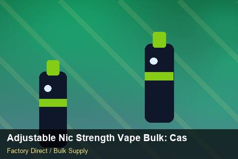 Adjustable Nic Strength Vape Bulk — Adjustable Nic Strength Vape Bulk: Case Studies — for US Distributors photo 1