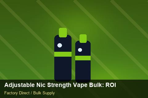 Adjustable Nic Strength Vape Bulk — Adjustable Nic Strength Vape Bulk: ROI Analysis — for US Distributors photo 1