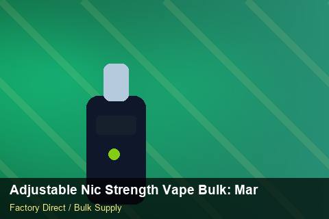 Adjustable Nic Strength Vape Bulk — Adjustable Nic Strength Vape Bulk: Market Comparison — for US Distributors photo 1