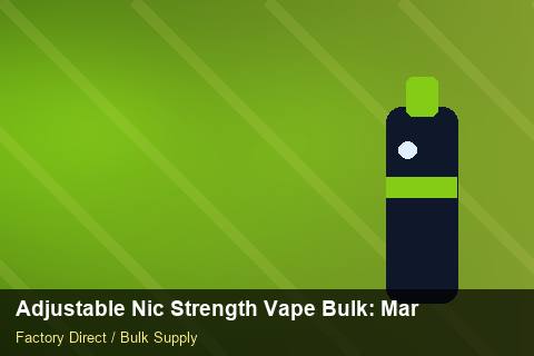 Adjustable Nic Strength Vape Bulk — Adjustable Nic Strength Vape Bulk: Market Comparison — for US Distributors photo 2