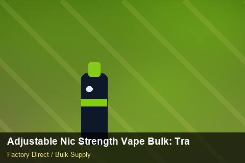 Adjustable Nic Strength Vape Bulk — Adjustable Nic Strength Vape Bulk: Trade Terms — for US Distributors photo 2
