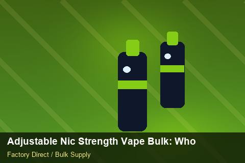 Adjustable Nic Strength Vape Bulk — Adjustable Nic Strength Vape Bulk: Wholesale Price — for EU Chains photo 1
