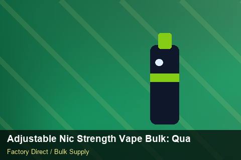 Adjustable Nic Strength Vape Bulk — Adjustable Nic Strength Vape Bulk: Quality Inspection Checklist — for EU Chains photo 2