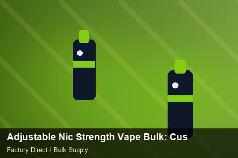 Adjustable Nic Strength Vape Bulk — Adjustable Nic Strength Vape Bulk: Customs Documentation — for EU Chains photo 1