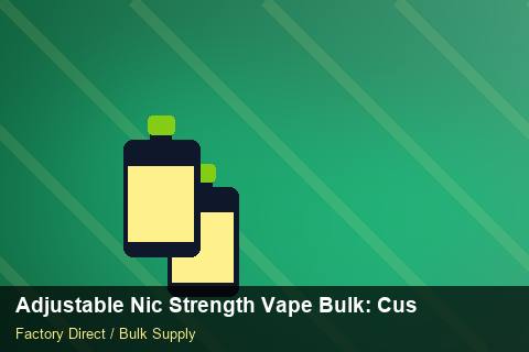 Adjustable Nic Strength Vape Bulk — Adjustable Nic Strength Vape Bulk: Customs Documentation — for EU Chains photo 2