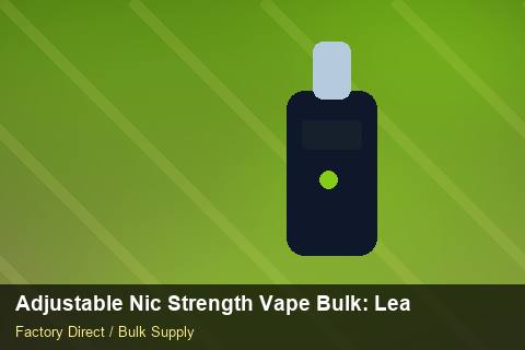 Adjustable Nic Strength Vape Bulk — Adjustable Nic Strength Vape Bulk: Lead Time & MOQ — for EU Chains photo 2