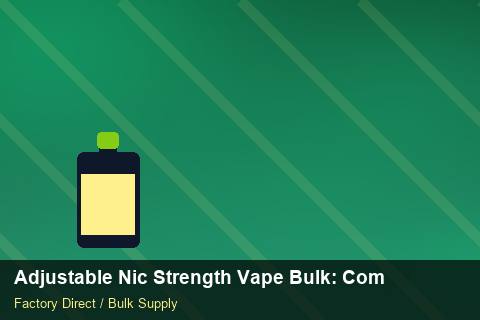 Adjustable Nic Strength Vape Bulk — Adjustable Nic Strength Vape Bulk: Compliance Standards — for EU Chains photo 2