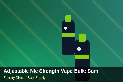 Adjustable Nic Strength Vape Bulk — Adjustable Nic Strength Vape Bulk: Sample Policy — for EU Chains photo 1